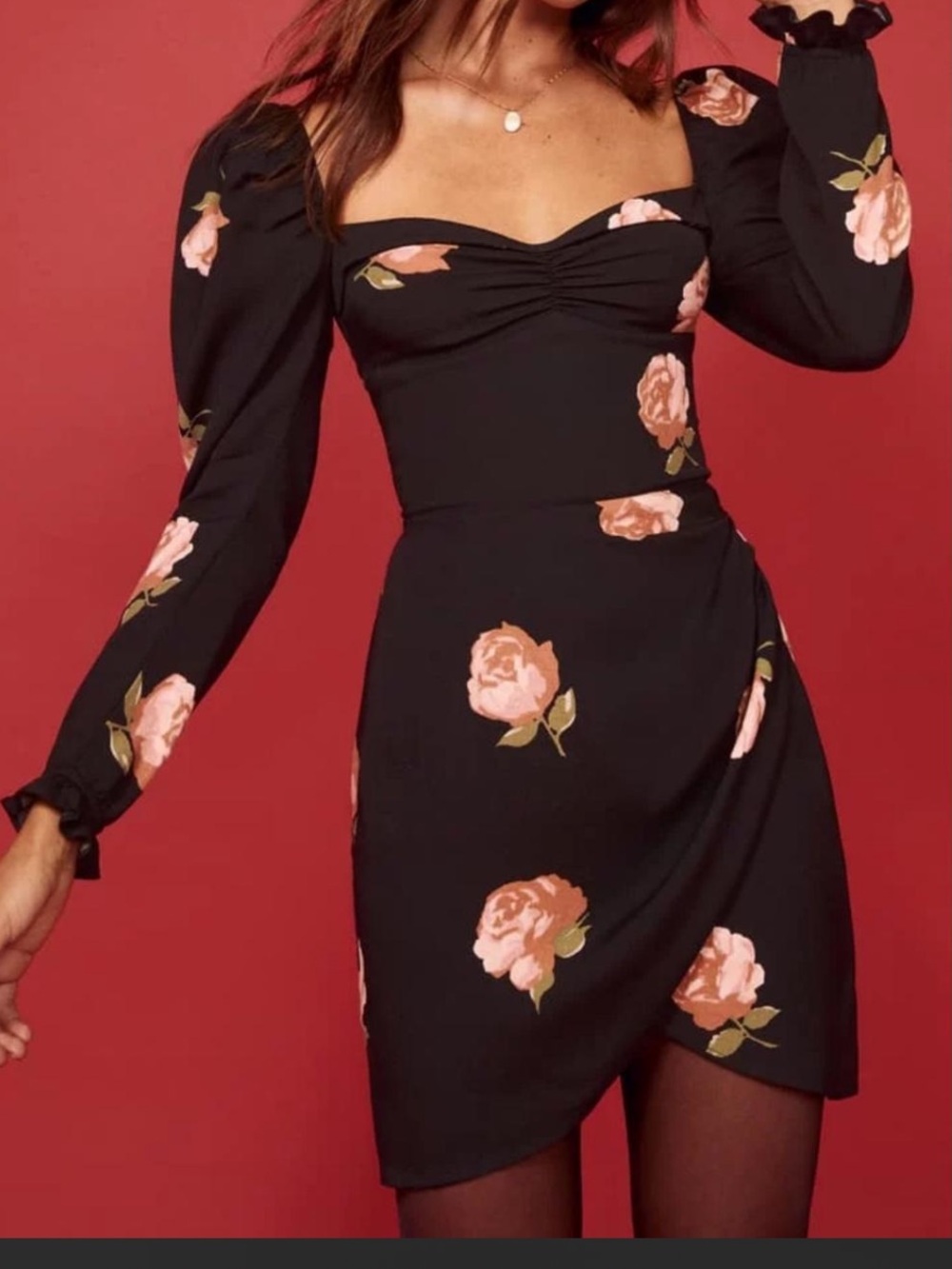 Reformation Amala floral print mini dress Size 4